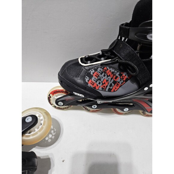 Bladerunner Inline Roller Skates Youth Adjustable Size 5-8 Black Red - Picture 9 of 16